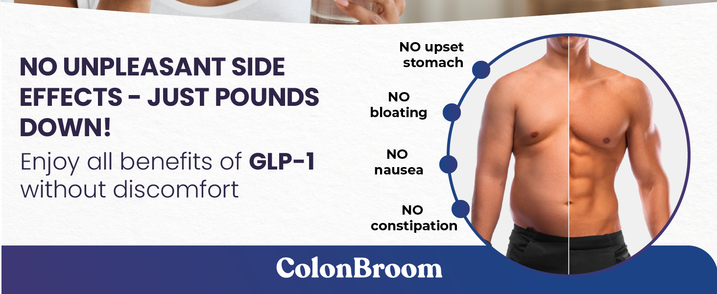 colonbroom Glp-1 colon broom glp1 supplement colonbroom psyllium husk powder for women for men