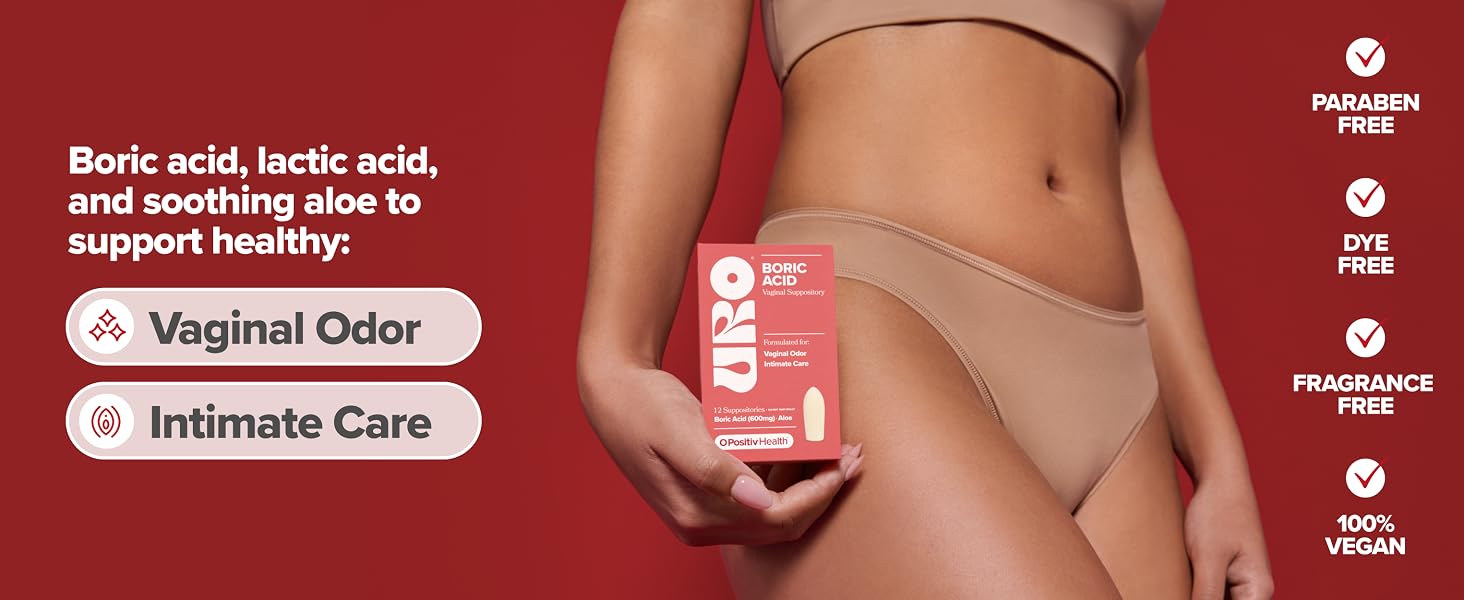URO Boric Acid Vaginal Suppository