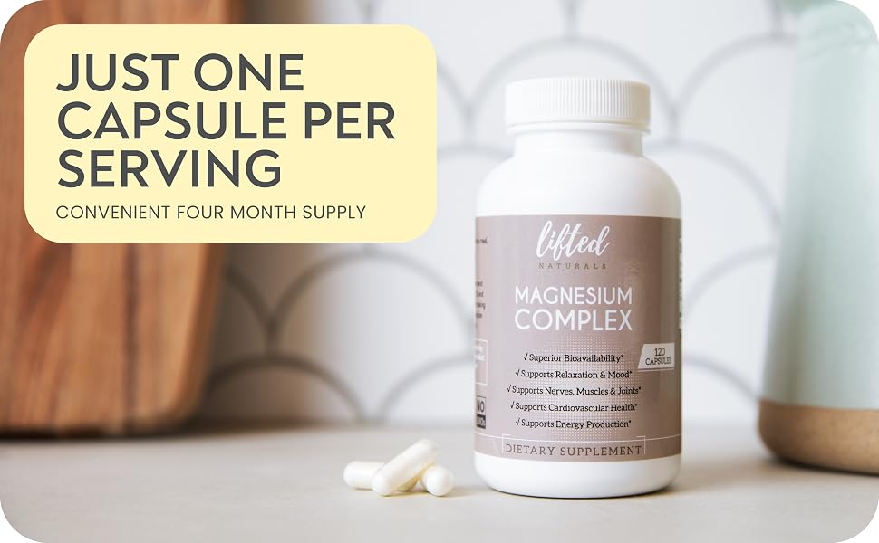 Just one capsule per serving four month supply