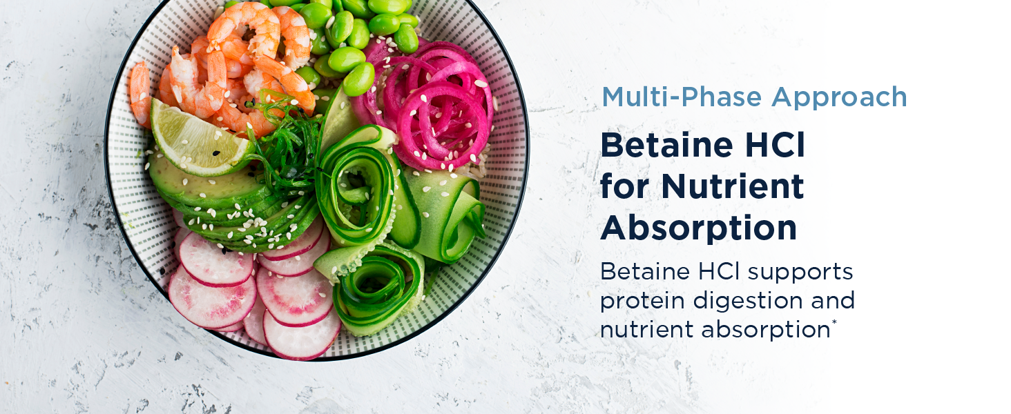 betaine hci supplement stomach bloating relief