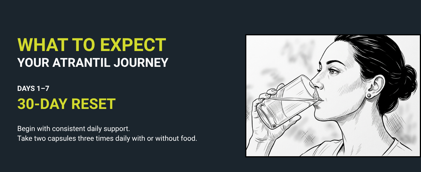 What to expect on your Atrantil journey. Days 1-7.